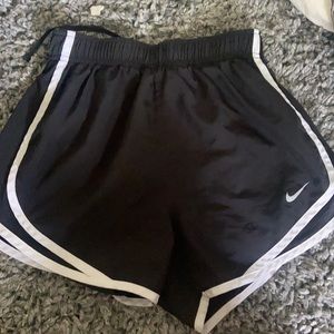 Black & White Nike running shorts
